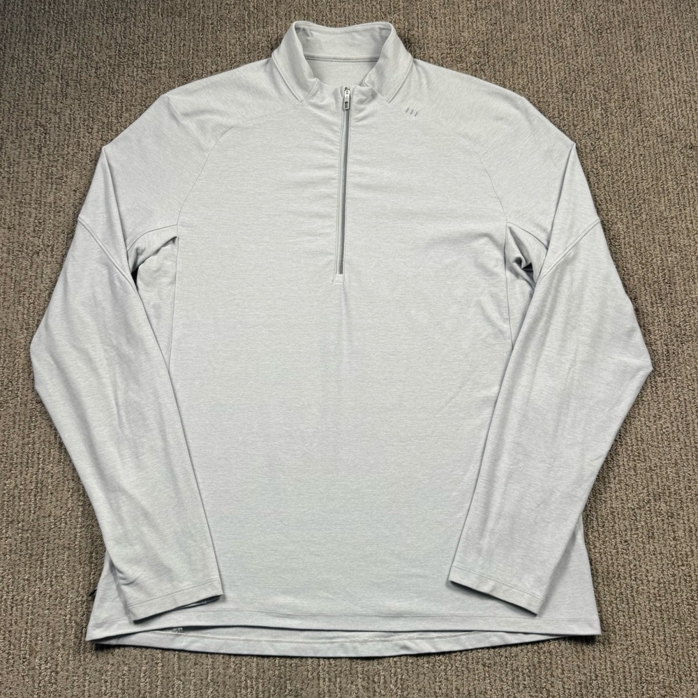 Lululemon Surge Warm 1/2 Zip Pullover Mens XL Long Sleeve Grey LM3CCDS